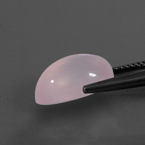 5.91カラットの天然ピンクローズクォーツ（13.4×9.2 mm・洋梨の形）