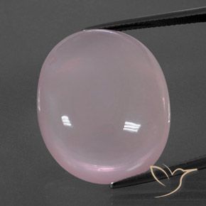 47.87ct 天然 コーラルピンク ローズクォーツ, 楕円形, 透明