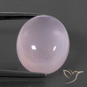 18.14カラットの天然バブルガムピンクローズクォーツ、オーバルカット、透明