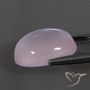 18.14カラットの天然バブルガムピンクローズクォーツ、オーバルカット、透明