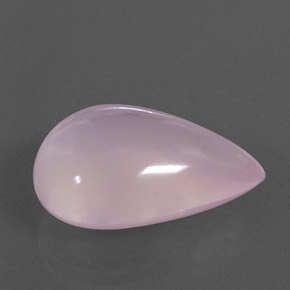 15.56カラットの天然ピンクローズクォーツ（20.8×14.6 mm・透明）