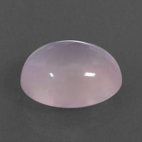 12.57カラットの天然ライトピンクローズクォーツ（16.4×13.3 mm・透明）
