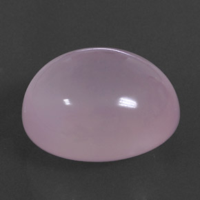 19.68カラットの天然ライトピンクローズクォーツ（17.7×14.5 mm・透明）