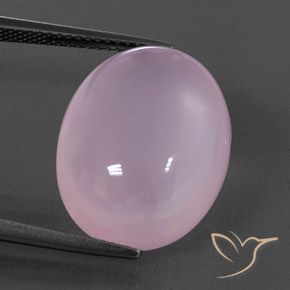 17.04カラットの天然薄いチェリーピンクローズクォーツ、透明、透明/半透明