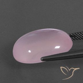 17.04カラットの天然薄いチェリーピンクローズクォーツ、透明、透明/半透明