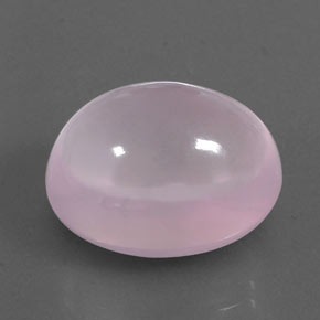 23.25カラットの天然バブルガムピンクローズクォーツ（18.4×14.4 mm・透明）