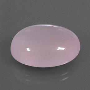20.01カラットの天然ライトピンクローズクォーツ（20.2×16 mm・透明）