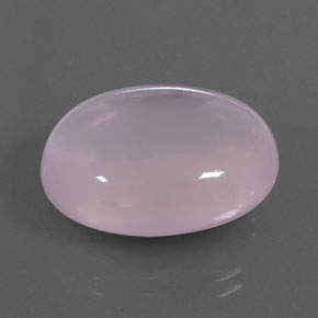 25.93カラットの天然バブルガムピンクローズクォーツ（21.3×16.7 mm・透明）