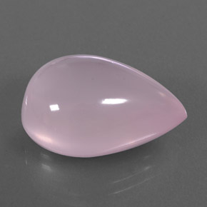 23.16カラットの天然ピンクローズクォーツ（21.6×15.9 mm・透明）