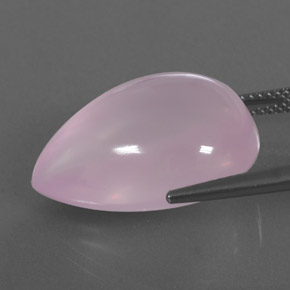 23.16カラットの天然ピンクローズクォーツ（21.6×15.9 mm・透明）