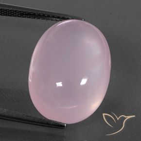 17.58ct 天然 バブルガムピンク ローズクォーツ, 楕円形, 透明/半透明