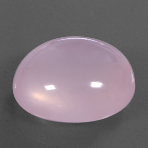 45.20カラットの天然ピンクローズクォーツ（24.8×22 mm・透明）