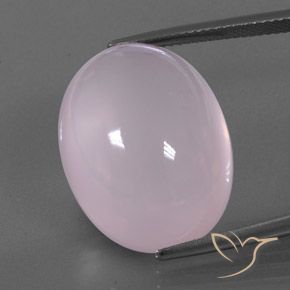 29.55ct 天然 ライトピンク ローズクォーツ, 楕円形, 透明/半透明
