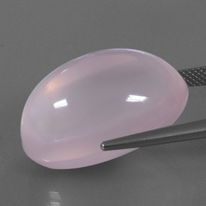 39.48カラットの天然バブルガムピンクローズクォーツ、透明、透明/半透明