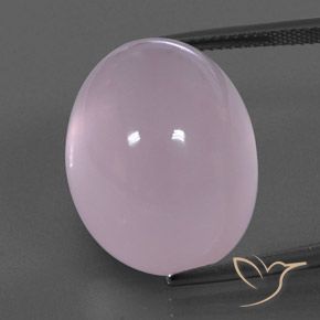 37.09ct 天然 バブルガムピンク ローズクォーツ, 楕円形, 透明/半透明