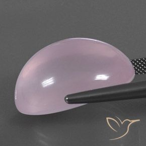 34.94カラットの天然ライトピンクローズクォーツ、透明、透明/半透明