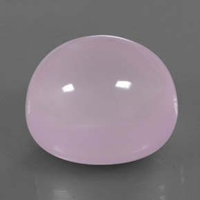 47.99カラットの天然ピンクローズクォーツ（21.2×18.4 mm・透明）