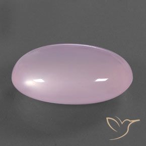 21.56カラットの天然薄いチェリーピンクローズクォーツ、楕円形、透明/半透明