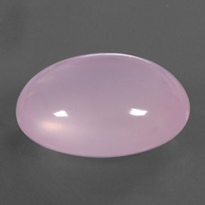 39.07カラットの天然ピンクローズクォーツ（24.9×20.4 mm・透明）