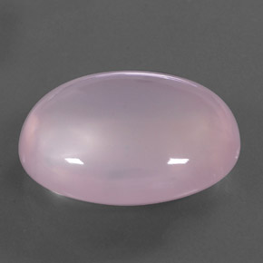 33.28カラットの天然ピンクローズクォーツ（24.2×21 mm・透明）