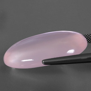 31.88カラットの天然薄いチェリーピンクローズクォーツ、透明、透明/半透明