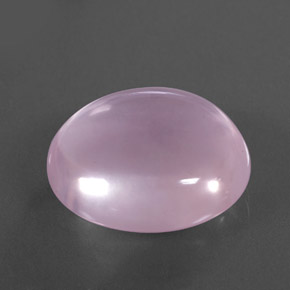 23.73カラットの天然ピンクローズクォーツ（20.6×17.8 mm・透明）