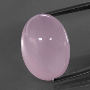 28.81カラットの天然バブルガムピンクローズクォーツ、透明、透明/半透明