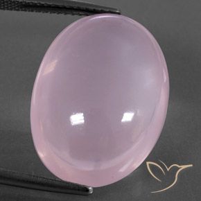 22.82ct 天然 ライトピンク ローズクォーツ, 楕円形, 透明/半透明