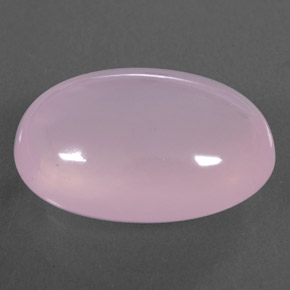 20.46カラットの天然ライトピンクローズクォーツ（21.7×15.4 mm・透明）