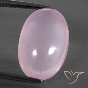 16.09ct 天然 ライトピンク ローズクォーツ, 楕円形, 透明/半透明