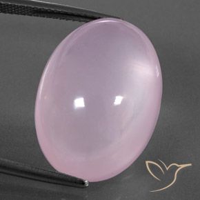 26.89ct 天然 バブルガムピンク ローズクォーツ, 楕円形, 透明/半透明