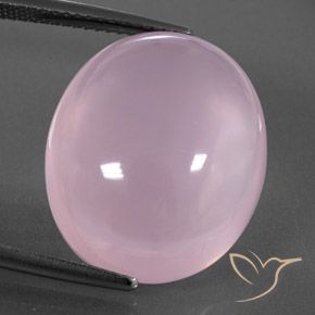 21.48ct 天然 ライトピンク ローズクォーツ, 楕円形, 透明/半透明