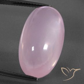 21.29ct 天然 ライトピンク ローズクォーツ, 楕円形, 透明/半透明