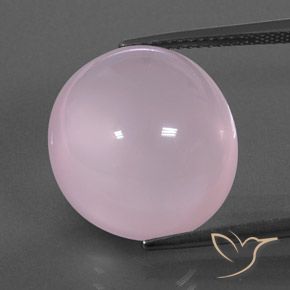 18.24ct 天然 ライトピンク ローズクォーツ, 楕円形, 透明/半透明