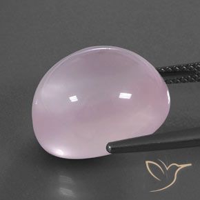 16.85カラットの天然バブルガムピンクローズクォーツ、透明、透明/半透明