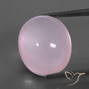 16.45ct 天然 バブルガムピンク ローズクォーツ, 楕円形, 透明/半透明