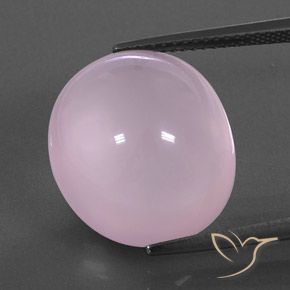 17.49ct 天然 バブルガムピンク ローズクォーツ, 楕円形, 透明/半透明