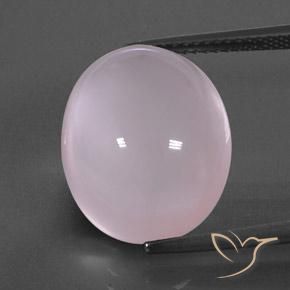 15.27ct 天然 ライトピンク ローズクォーツ, 楕円形, 透明/半透明
