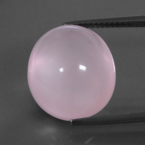 16.30カラットの天然ライトピンクローズクォーツ、透明、透明/半透明