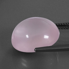 16.30カラットの天然ライトピンクローズクォーツ、透明、透明/半透明