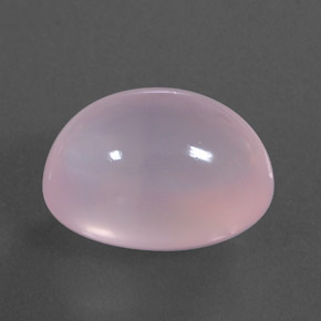 14.61カラットの天然バブルガムピンクローズクォーツ（16.6×12.5 mm・透明）