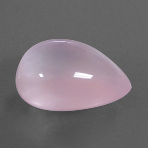 14.27カラットの天然ピンクローズクォーツ（18.2×13.8 mm・透明）