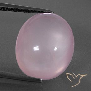 15.24ct 天然 バブルガムピンク ローズクォーツ, 楕円形, 透明/半透明