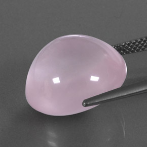 15.44カラットの天然バブルガムピンクローズクォーツ、透明、透明/半透明