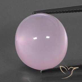 16.57カラットの天然ライトピンクローズクォーツ、透明、透明/半透明