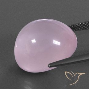 16.57カラットの天然ライトピンクローズクォーツ、透明、透明/半透明