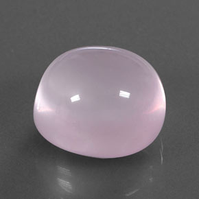 17.22カラットの天然バブルガムピンクローズクォーツ（15.1×14.2 mm・透明）