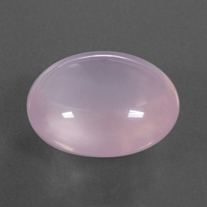 14.76カラットの天然ライトピンクローズクォーツ（16.9×14.5 mm・透明）