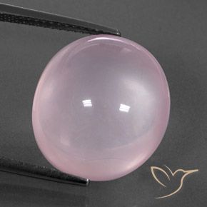 14.35ct 天然 ライトピンク ローズクォーツ, 楕円形, 透明/半透明