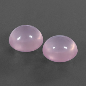 カラットの天然ピンクローズクォーツ（14.3×13.2 mm・透明）